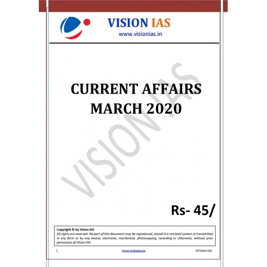 Vision IAS March 2020 Current Affairs BW