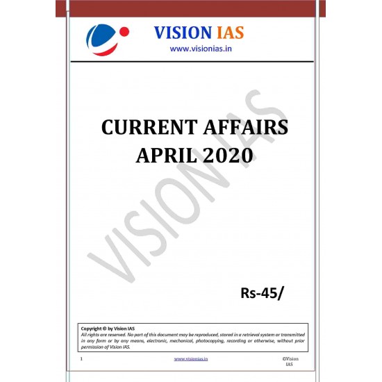 Vision IAS April 2020 Current Affairs BW